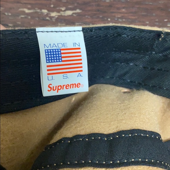 Supreme Fleece Pullcord Tan Hat - Picture 2 of 3
